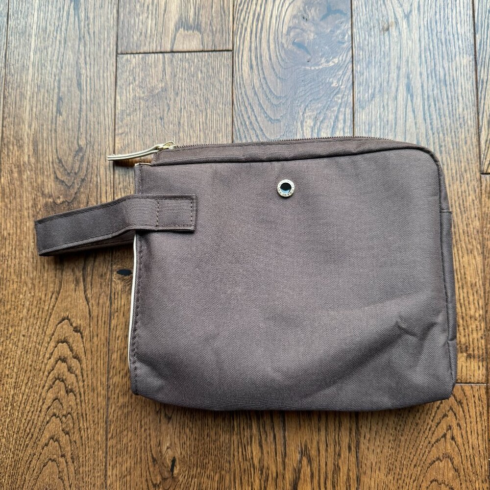 BVLGARI Emirates Business Class Clutch Style Bag Only Brown with Handle